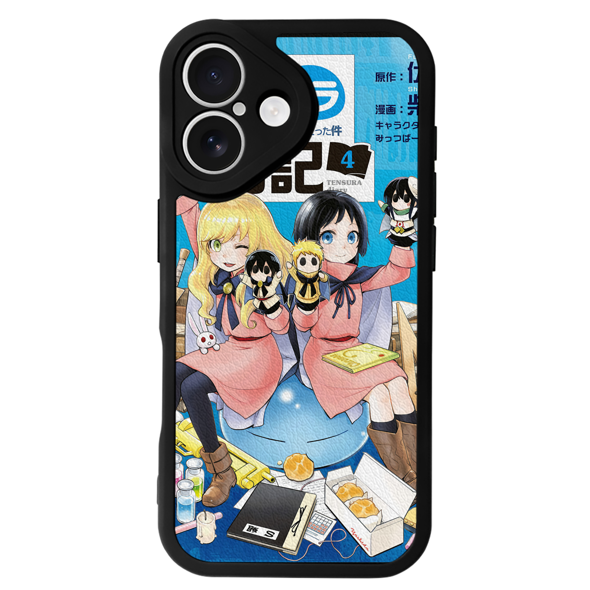 （画像用） 転スラ Regarding Reincarnated to Slime 【iPhone 16シリーズ対応】シリコンスマホケース（レザー調） 材質：シリコン